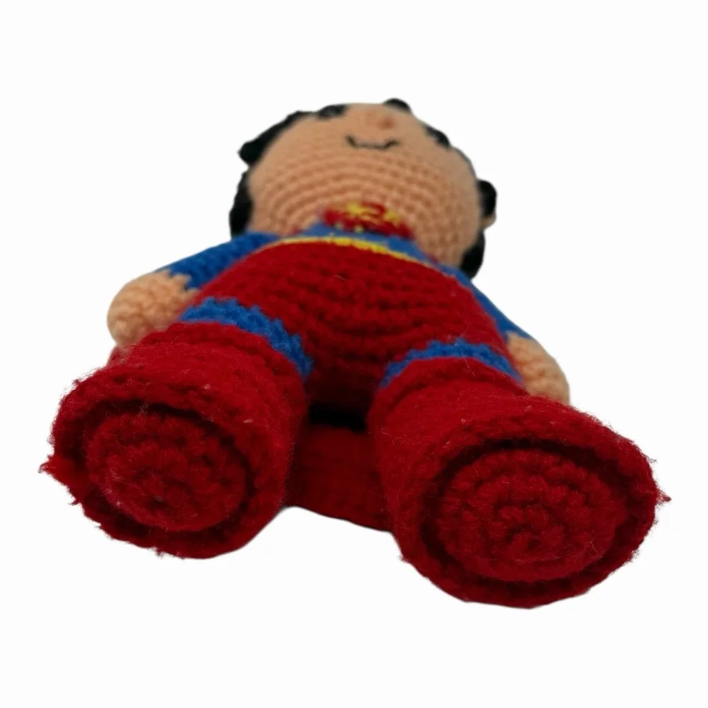 Handmade Crochet Superman Amigurumi Plush Superhero Doll DC Comics‎ Figure